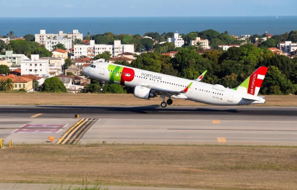 Airbus A321LR da TAP ligando São Luís a Lisboa. Fonte: mtcurado / Getty Images